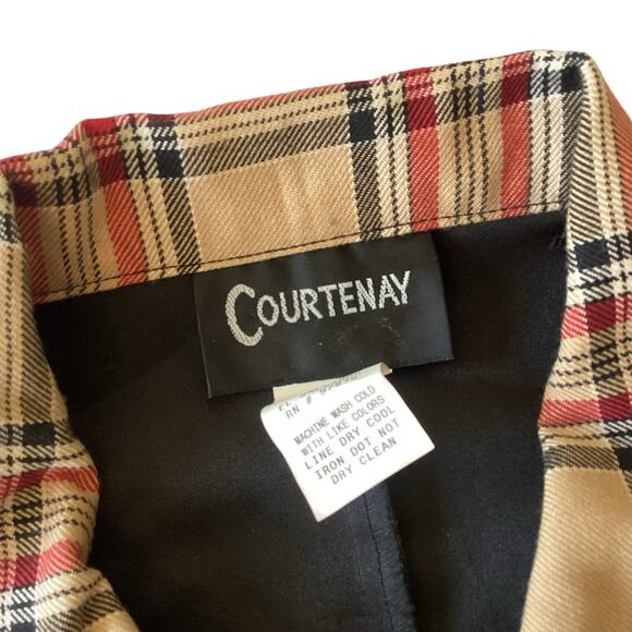 Black Vintage Plaid Collar Jacket - Picture 5 of 7